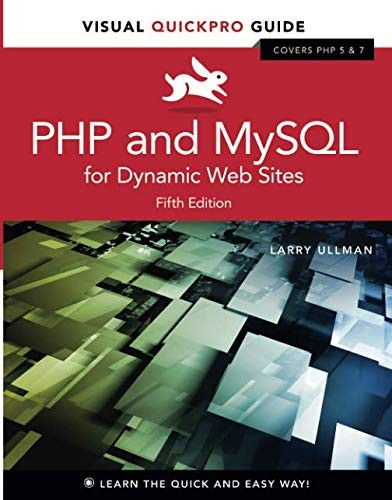 Cover of PHP and MySQL for Dynamic Web Sites
